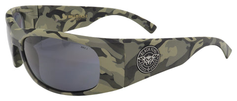 BLACK FLYS FLY BALLISTICS 2 SUNGLASSES NAM CAMO SMOKE