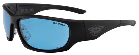 BLACK FLYS FLY DEFENSE MATTE BLACK HPS INDO BLUE LENS