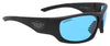 BLACK FLYS FLY DEFENSE SHINY BLACK HPS INDO BLUE LENS