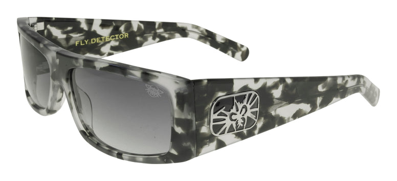 BLACK FLYS FLY DETECTOR SUNGLASSES BLACK/WHITE TORTOISE GRADIENT LENS