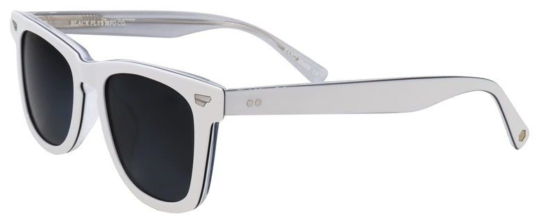 BLACK FLYS FLY HARVEY SUNGLASSES POLARIZED WHITE