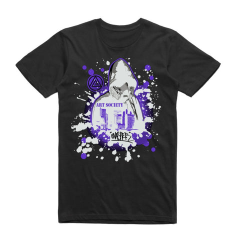 Art Society x Retro Kings x GNASHER TEE BLACK