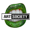 Art Society x Retro Kings GREEN LIPS HOODIE BLACK