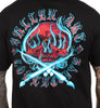 SULLEN GHOST BADGE TEE SHIRT BLACK