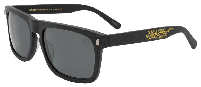 BLACK FLYS x DR GREENTHUMB SUNGLASSES MATTE BLACK POLARIZED