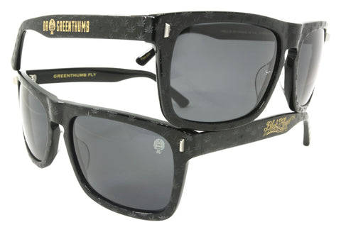 BLACK FLYS x DR GREENTHUMB SUNGLASSES SHINY BLACK