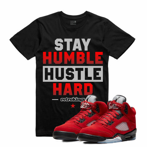 Retro Kings AJ5 TORO BRAVO STAY HUMBLE TEE BLACK