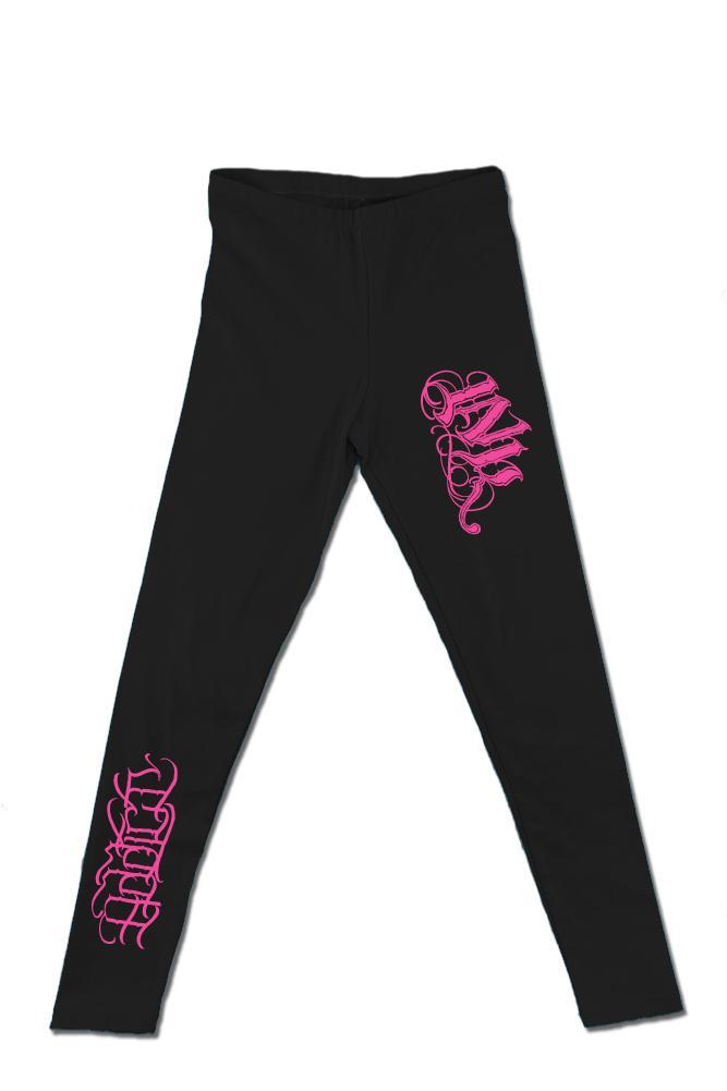 InkAddict WOMENS INK MEAS Leggings BLACK/PINK