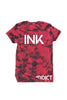 InkAddict MENS INK RED TIE DYE Tee Shirt