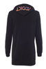 InkAddict WOMENS INK Hoodie Dress BLACK / CHROMA