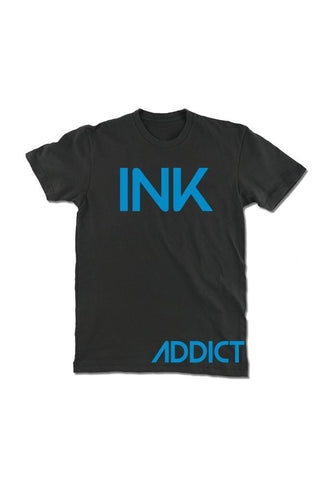 InkAddict INK Mens Tee HEAVY METAL / BLUE