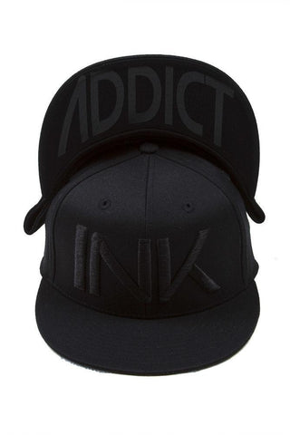 InkAddict FITTED Hat BLACK / BLACK