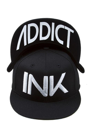 InkAddict FITTED Hat BLACK / WHITE