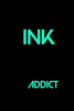 InkAddict WOMENS INK GLOW IN THE DARK Tee Shirt BLACK/WHITE
