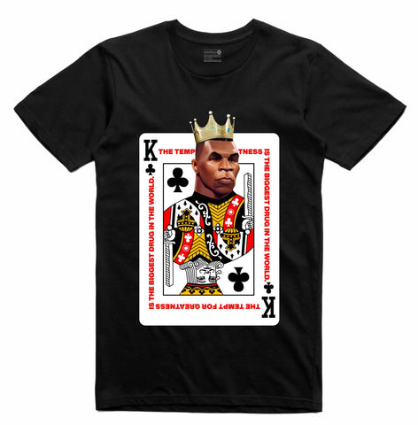 Streetwear on Demand DECK OF CARDS IRON MIKE TEE BLACK