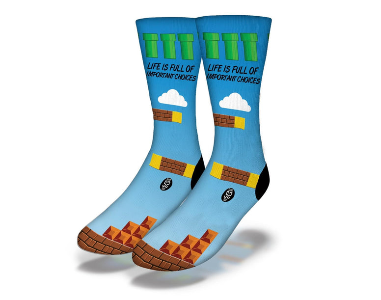SAVVY SOX IMPORTANT CHOICES VIDEO GAME SOCKS