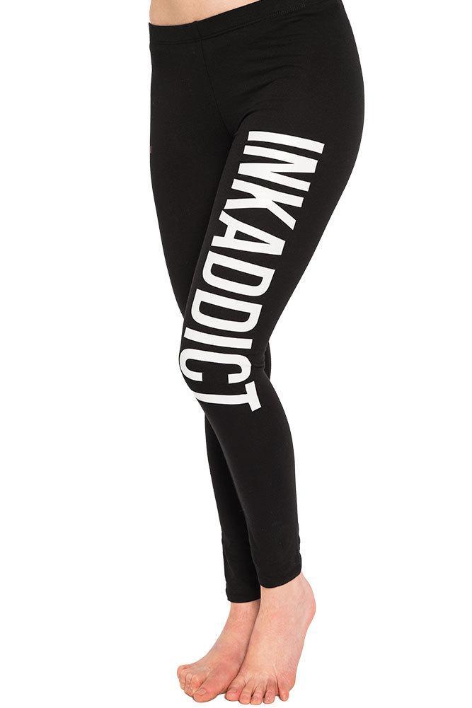 InkAddict WOMENS INKADDICT Leggings BLACK/WHITE