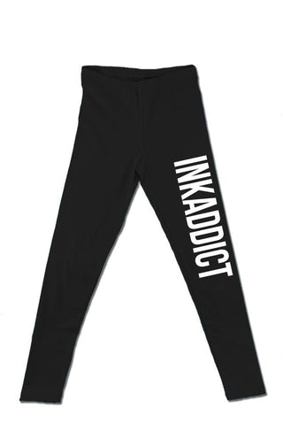 InkAddict WOMENS INKADDICT Leggings BLACK/WHITE