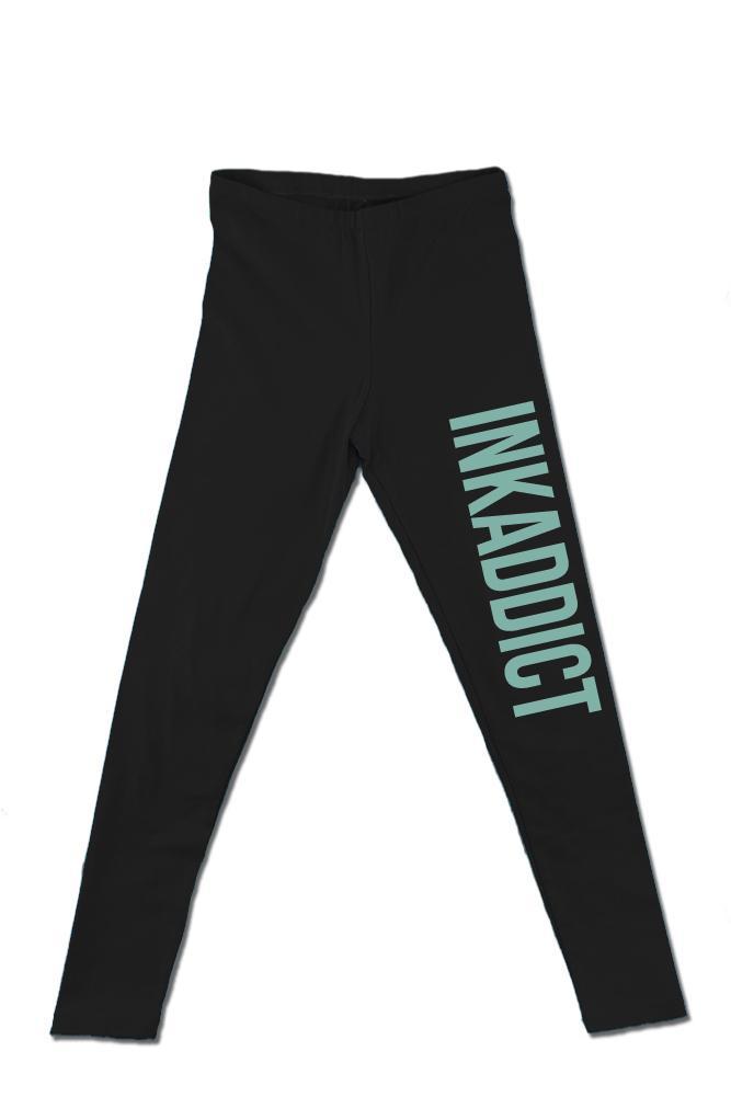 InkAddict WOMENS INKADDICT Leggings BLACK/TURQUOISE