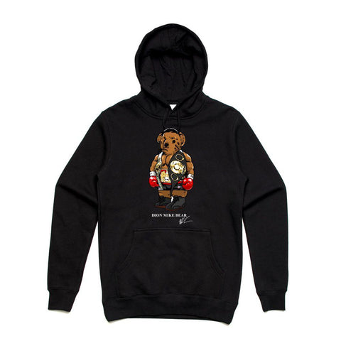 Streetwear on Demand IRON MIKE BEAR HOODIE BLACK