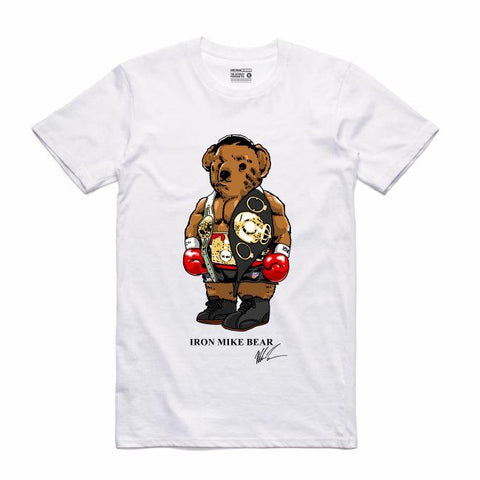 Streetwear on Demand BEAR IRON MIKE TEE WHITE