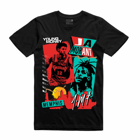 Streetwear on Demand 80'S JA MORANT TEE BLACK