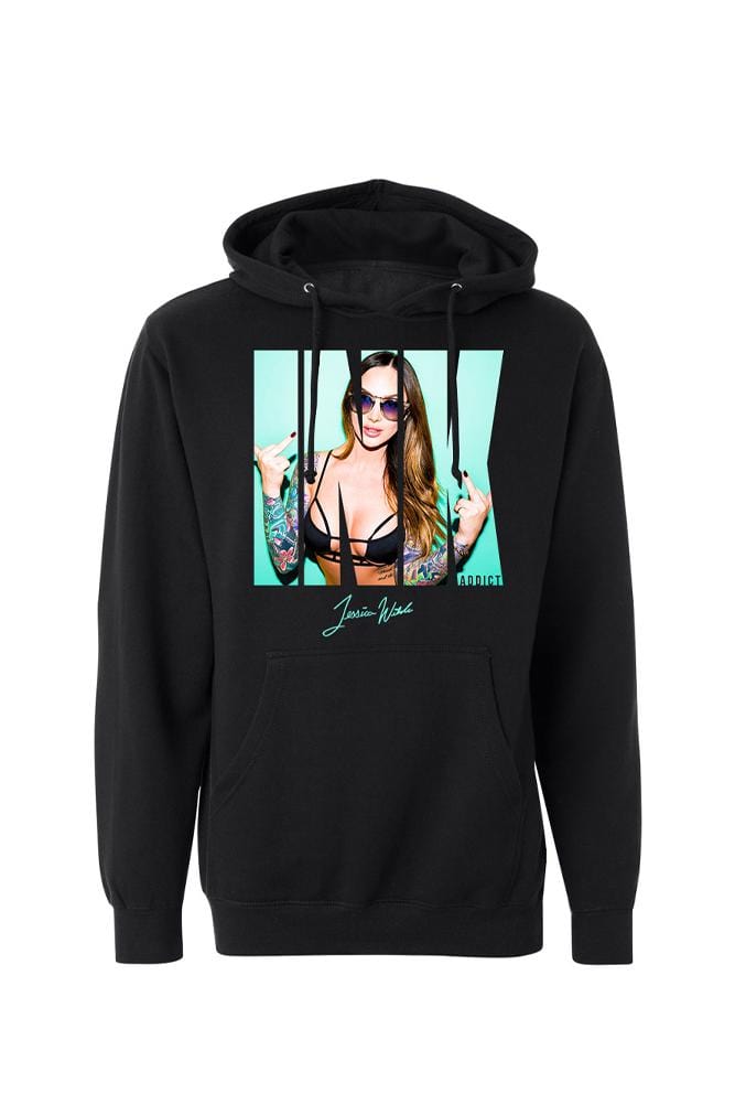 InkAddict MENS WILDE Pullover Hoodie BLACK