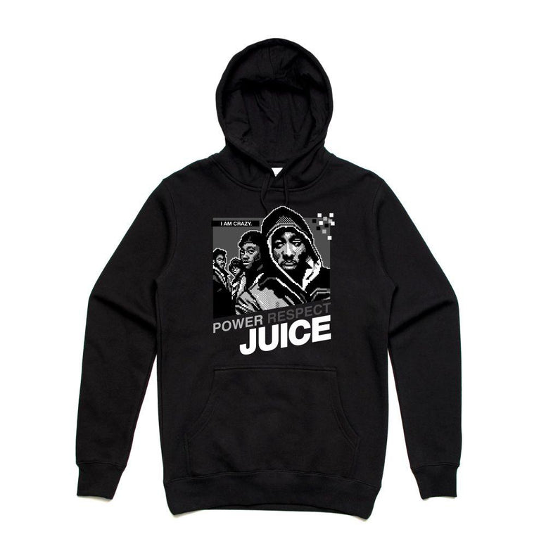Streetwear on Demand JUICE 8 BIT HOODIE BLACK
