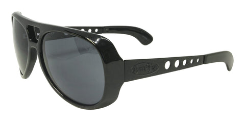 BLACK FLYS KING FLY SUNGLASSES SHINY BLACK POLARIZED