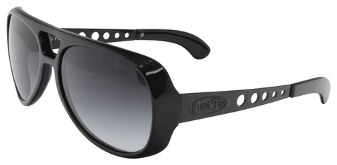 BLACK FLYS KING FLY SUNGLASSES SHINY BLACK SMOKE GRADIENT