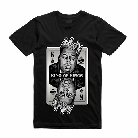 Streetwear on Demand KING OF KINGS BIGGIE TEE BLACK