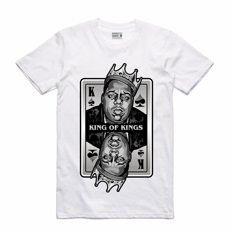 Streetwear on Demand KING OF KINGS BIGGIE TEE WHITE