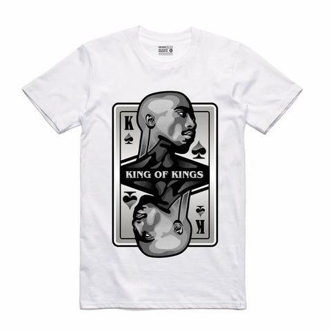 Streetwear on Demand KING OF KINGS THUG TEE WHITE