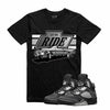 Retro Kings AJ5 ANTHRACITE LET ME RIDE TEE BLACK