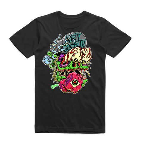 Art Society x Retro Kings MONSTER DROP TEE BLACK