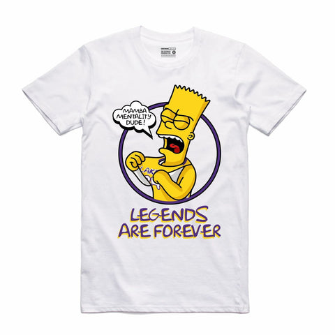 Streetwear on Demand BOOTLEG MAMBA BART TEE WHITE