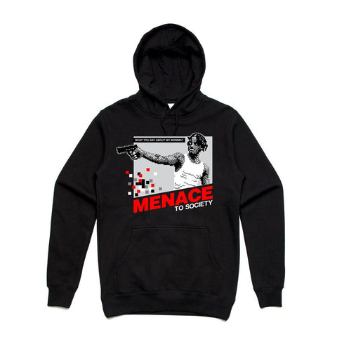 Streetwear on Demand MENACE 8 BIT HOODIE BLACK