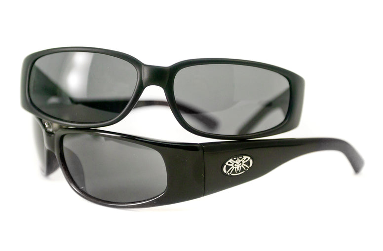 BLACK FLYS MICRO FLY 2 SUNGLASSES SHINY BLACK POLARIZED