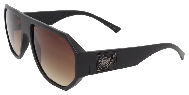 BLACK FLYS MIX MASTER FLY SUNGLASSES MATTE BLACK AMBER GRADIENT