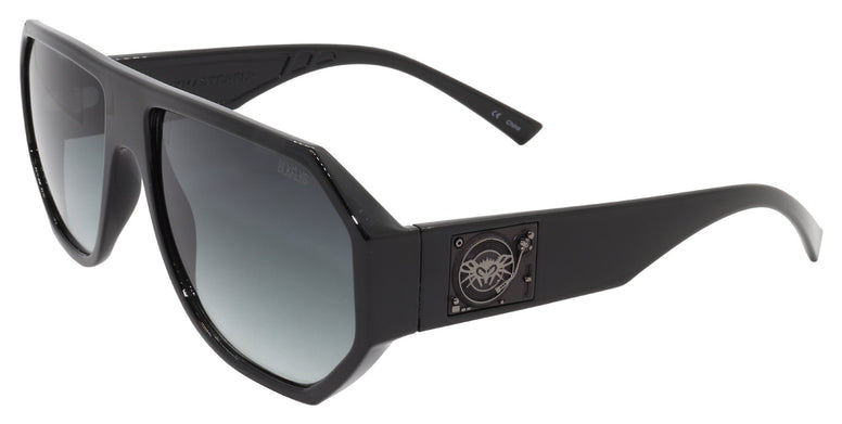 BLACK FLYS MIX MASTER FLY SUNGLASSES SHINY BLACK GRADIENT SMOKE