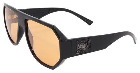 BLACK FLYS MIX MASTER FLY SUNGLASSES SHINY BLACK ORANGE FLASH