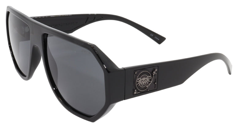 BLACK FLYS MIX MASTER FLY SUNGLASSES SHINY BLACK SMOKE