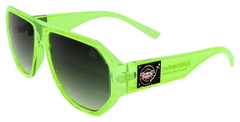 BLACK FLYS MIX MASTER MIKE FLY SUNGLASSES NEON GREEN