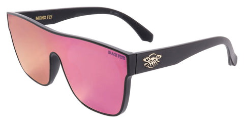 BLACK FLYS MONO FLY SUNGLASSES MATTE BLACK VIOLET LENS