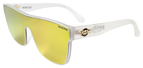 BLACK FLYS MONO FLY SUNGLASSES MATTE CLEAR GOLD LENS