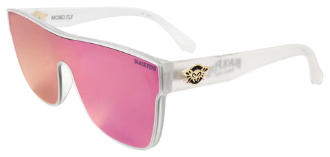 BLACK FLYS MONO FLY SUNGLASSES MATTE CLEAR VIOLET LENS