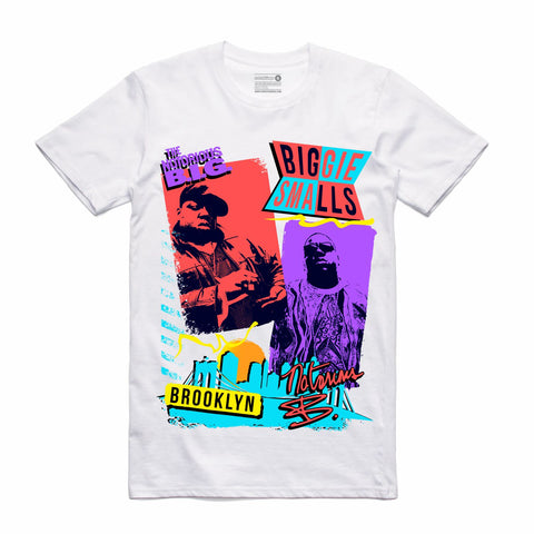 Streetwear on Demand 80'S NOTORIOUS TEE WHITE