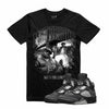 Retro Kings AJ5 ANTHRACITE NOTORIOUS CLOUDS TEE BLACK