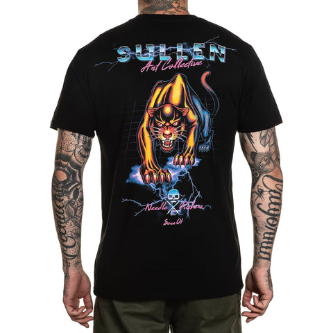 SULLEN NIGHT PANTHER TEE SHIRT BLACK