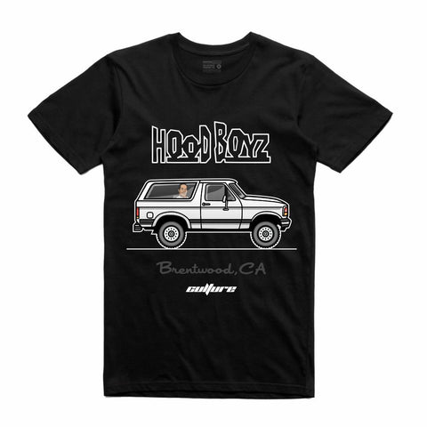 Streetwear on Demand CULTURE OJ CHASE HOOD BOYZ TEE BLACK